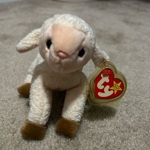 RARE TY EWEY BEANIE BABY WITH ERRORS